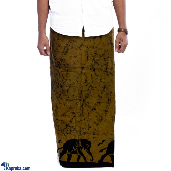 Batik Sarong - Khaki Online at Kapruka | Product# clothing03502