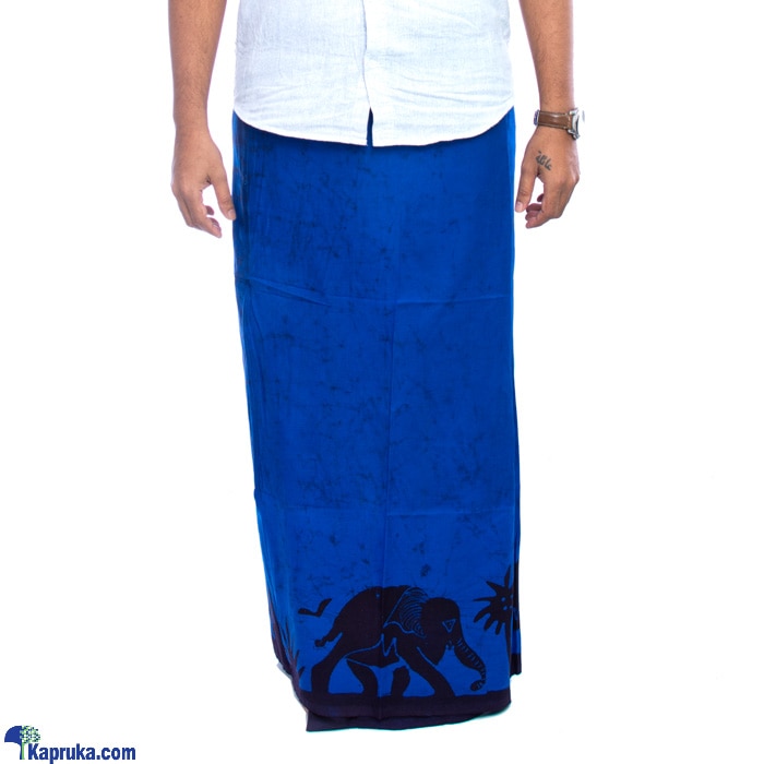 Batik Sarong- Royal Blue Online at Kapruka | Product# clothing03503