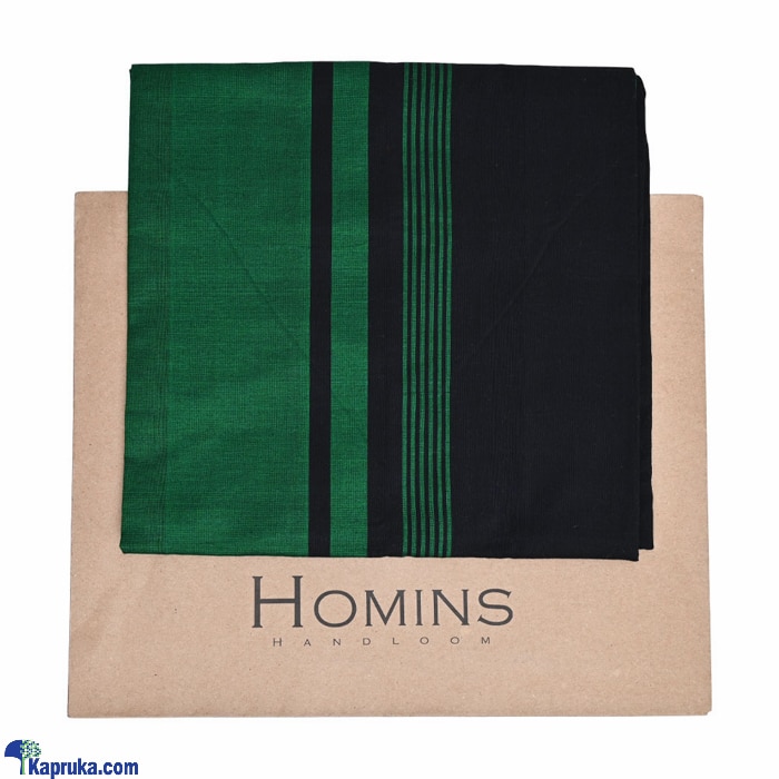 Homins Handloom Gents Sarong- Black Green Online at Kapruka | Product# clothing03524