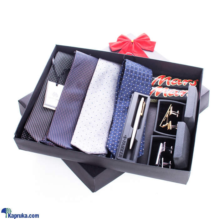 Big Boss Premium Men's Gift Set - Tie Set,cufflinks, Parker Signature Pen - Executive Gift Set- Gift For Him Online at Kapruka | Product# giftset00306