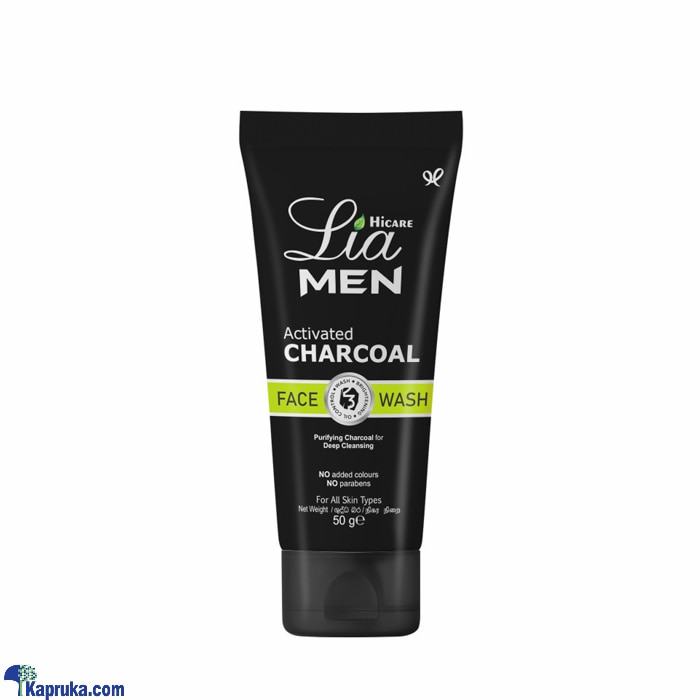 Lia Men Activated Charcoal Face Wash 50g Online at Kapruka | Product# cosmetics00677