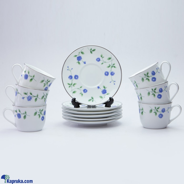 Dankotuwa Blue Rose 12 Pieces Tea Set Online at Kapruka | Product# porcelain00124