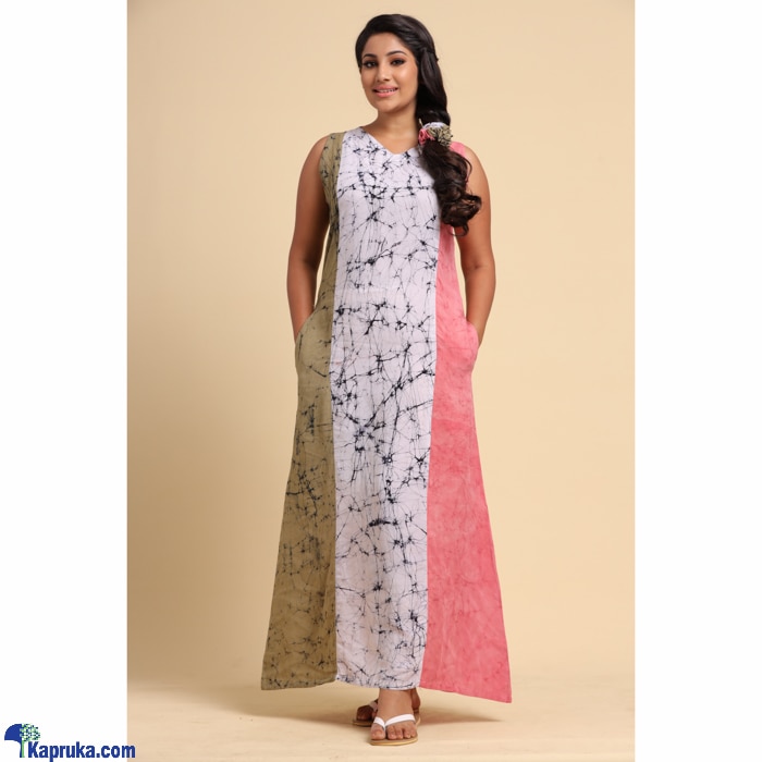 Cotton Silk Mixed Colours Batik Dress Online at Kapruka | Product# clothing03608