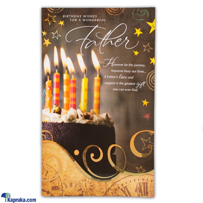 Best Wishes To 'wonderful Father' Giant Greeting Card Online at Kapruka | Product# greeting00Z348