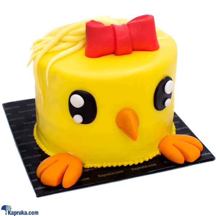 Yellow Birdy Ribbon Cake Online at Kapruka | Product# cake00KA001229