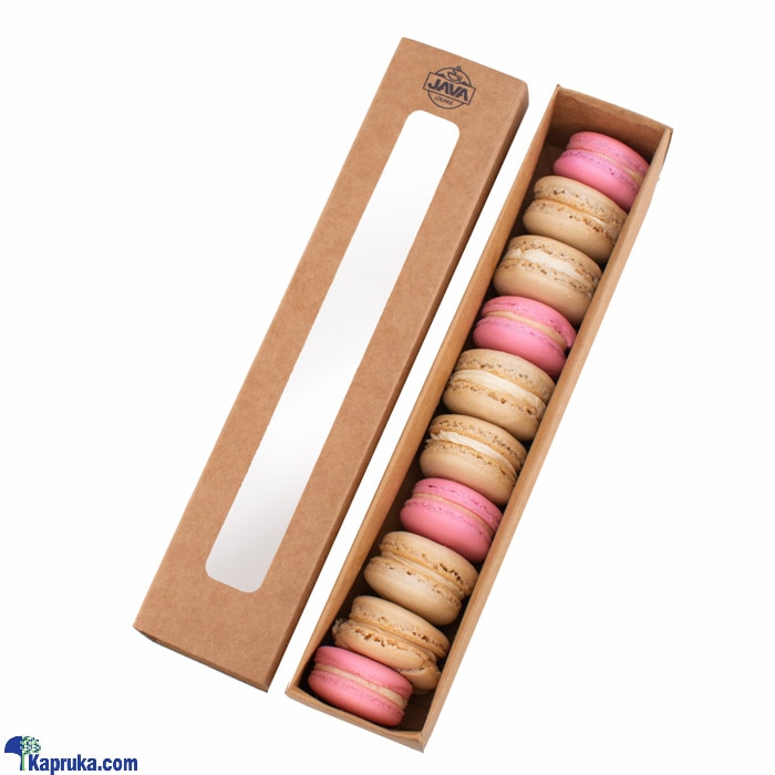 Java 10 Piece Macaroons Made With Almond Meal Sandwiched With Butter Cream - Birthday Anniversary Macaroon Box For Her Online at Kapruka | Product# chocolates001220