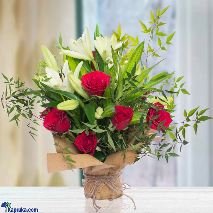 Exotic Rose & Lily Love Online at Kapruka | Product# flowers00T1259