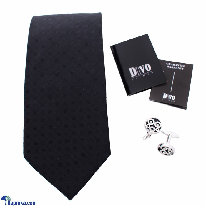 DIVO Men's Tie With Crystal Cufflinks Online at Kapruka | Product# stoneNS0357