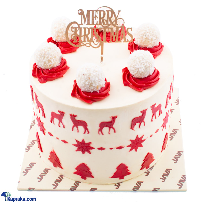 Java Decadent Red Velvet Christmas Cake Online at Kapruka | Product# cakeJAVA00190
