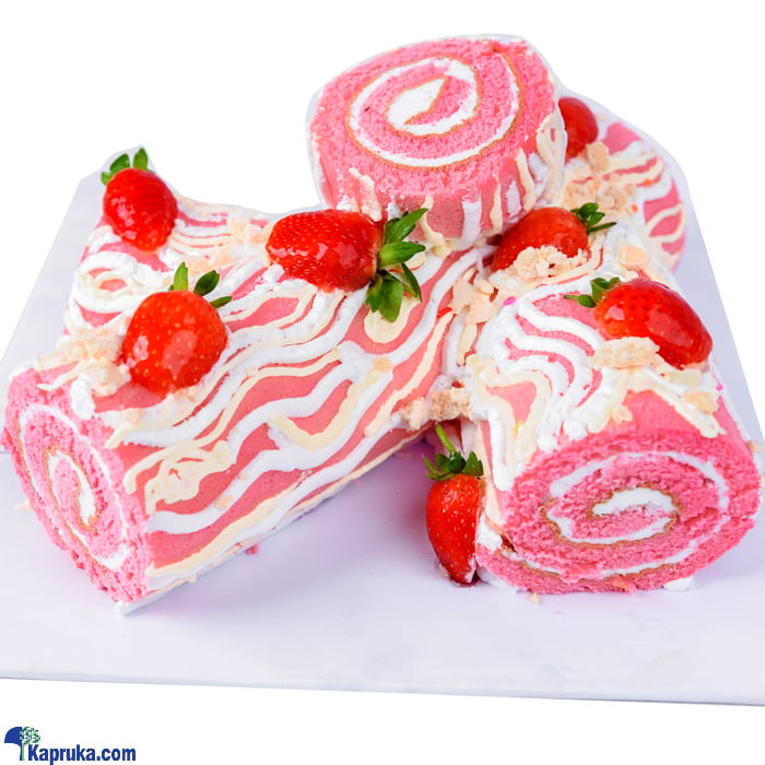 Galadari Christmas Strawberry Yule Log Online at Kapruka | Product# cake0GAL00235