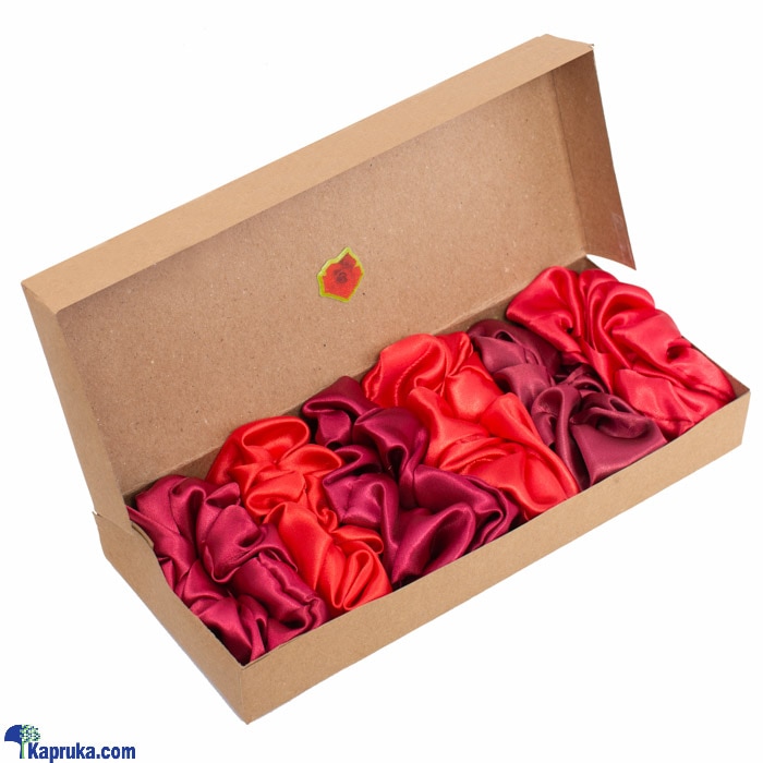 Red Shades Pack Of 06 Scrunchies - Luxury Scrunchies - Hair Scrunchy For Girls - Ladies Head Bands - Hair Accessories For Women Online at Kapruka | Product# fashion002280