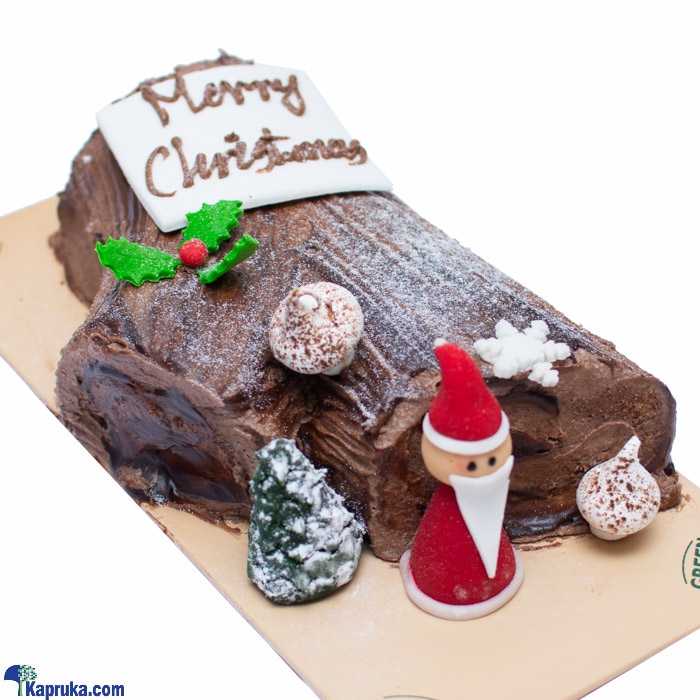 Green Cabin Christmas Yule Log Online at Kapruka | Product# cakeGRC00116