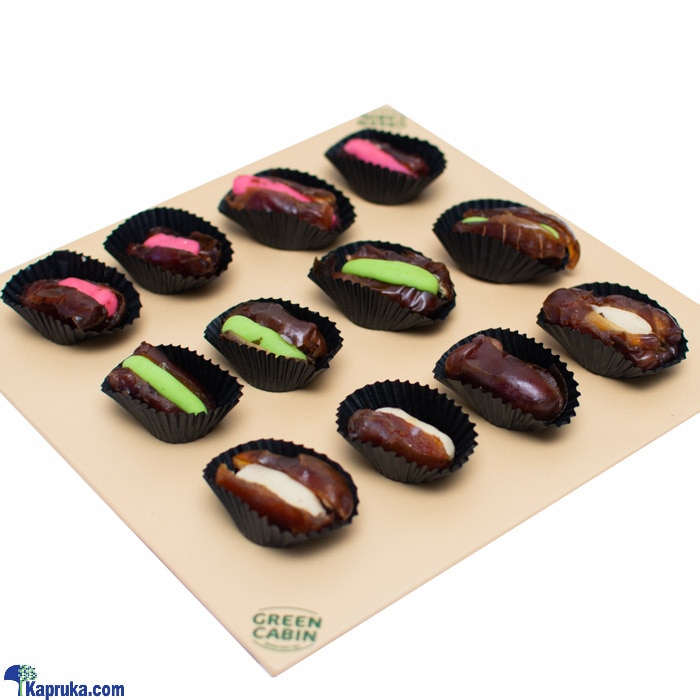 Green Cabin Christmas Dates Stuffed With Marzipan - 12 Pieces Online at Kapruka | Product# cakeGRC00120
