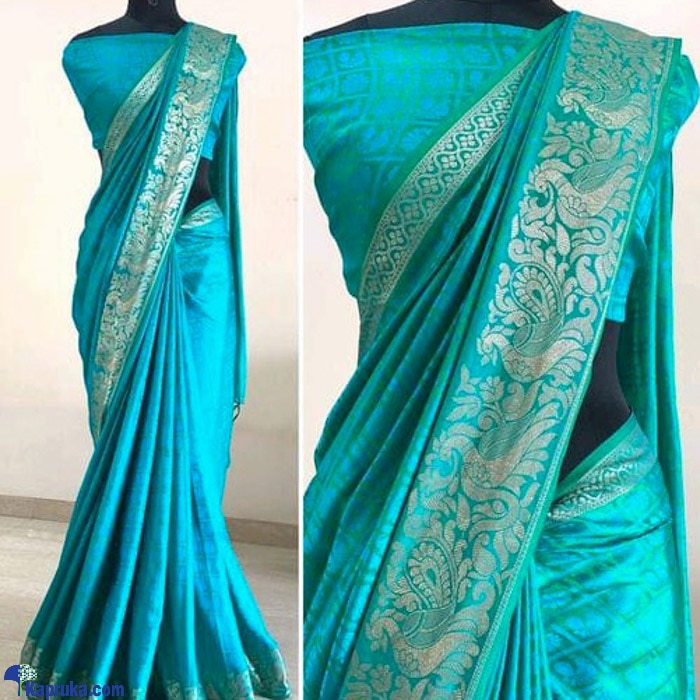 Light Blue Sana Silk Saree Online at Kapruka | Product# clothing03858