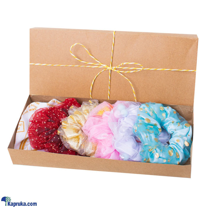 EXCLUSIVE DOUBLE LAYERS 06 IN 1 PACK - LUXURY SCRUNCHIES - HAIR SCRUNCHY FOR GIRLS - LADIES HEAD BANDS - HAIR ACCESSORIES FOR WOMEN Online at Kapruka | Product# fashion002366