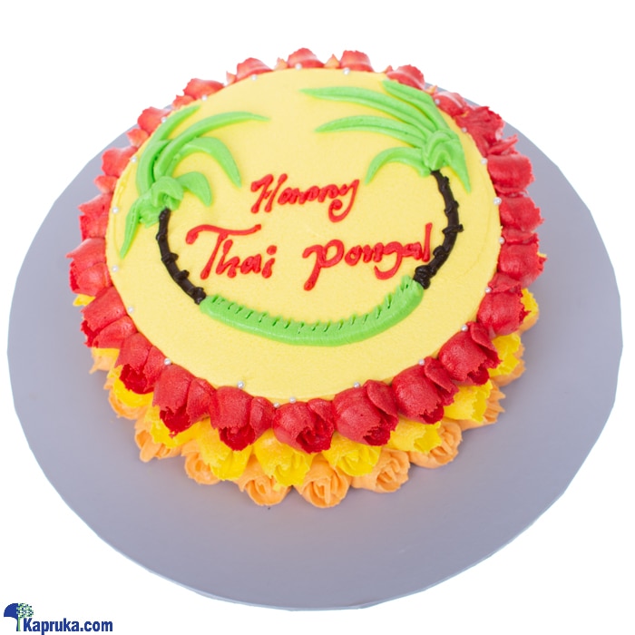 Divine Thai Pongal Flower Deco Cake Online at Kapruka | Product# cakeDIV00223