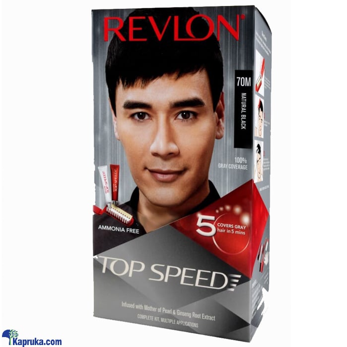Revlon Top Speed Hair Color 70 Men Natural Black Online at Kapruka | Product# cosmetics00813