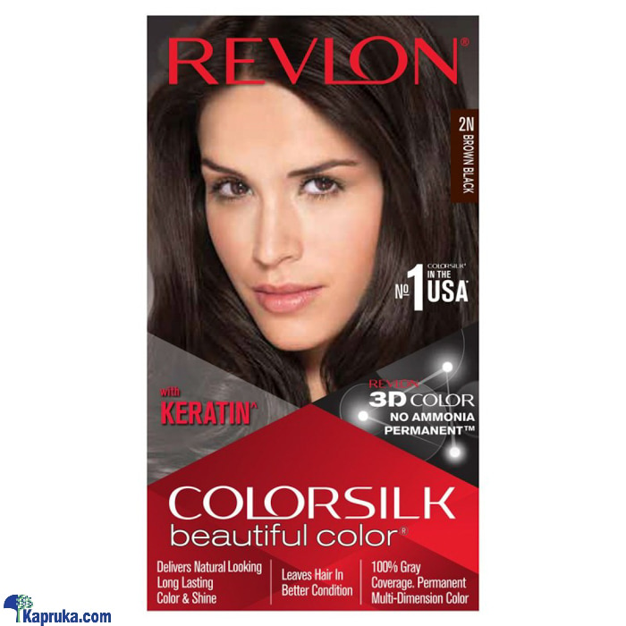 Revlon Color Silk Hair Color With Keratine 2n Brown Black Online at Kapruka | Product# cosmetics00837