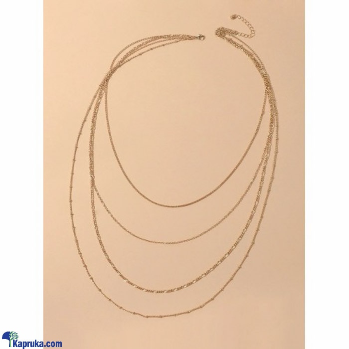 Long Multi Layered Necklace - Chain Jewellery For Women - Stylish And Trendy Teens Chain Online at Kapruka | Product# fashion002396