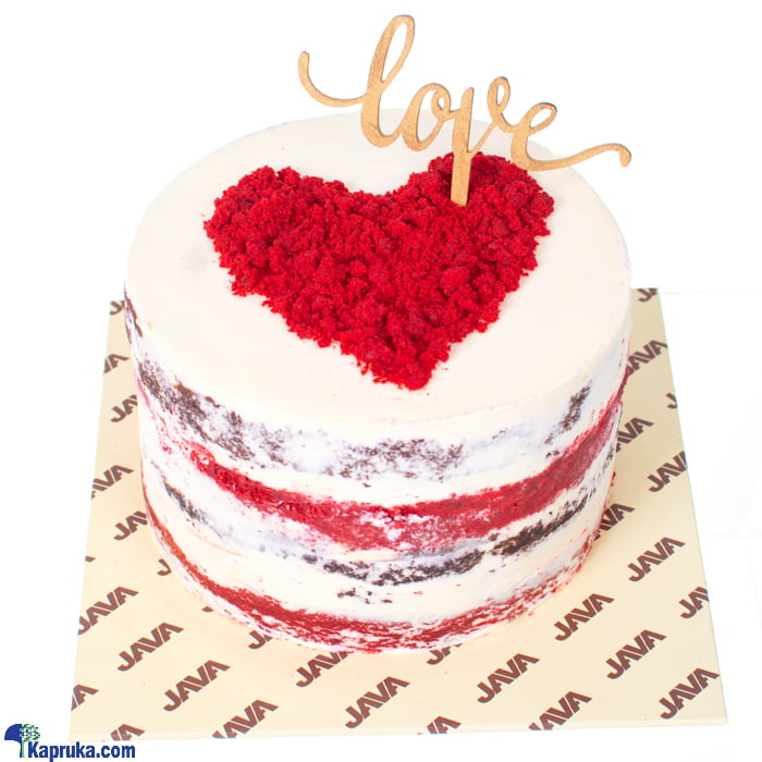 Java Expressions Of Love Red Velvet And Chocolate Naked Layer Cake Online at Kapruka | Product# cakeJAVA00192