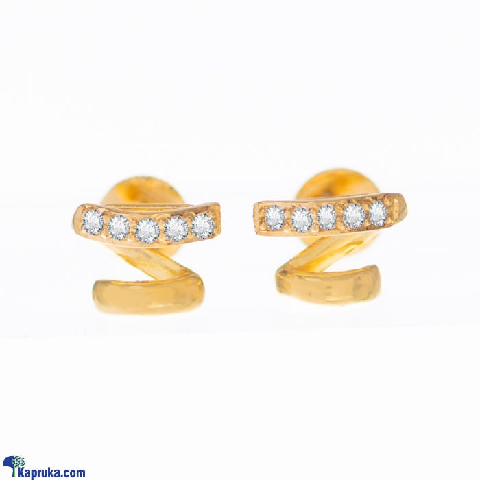 Arthur 22 Kt Gold Earring With Zercones Online at Kapruka | Product# jewelleryF0109