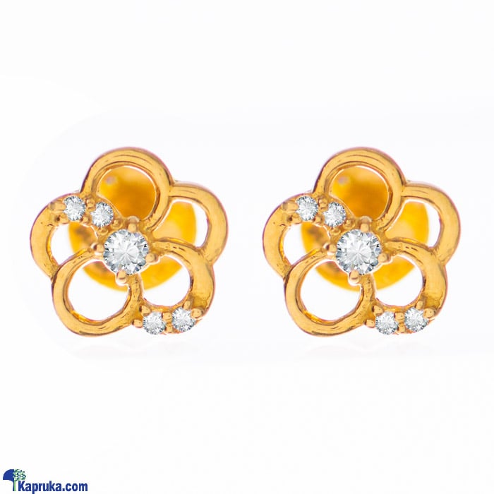 Arthur 22 Kt Gold Earring With Zercones Online at Kapruka | Product# jewelleryF0110