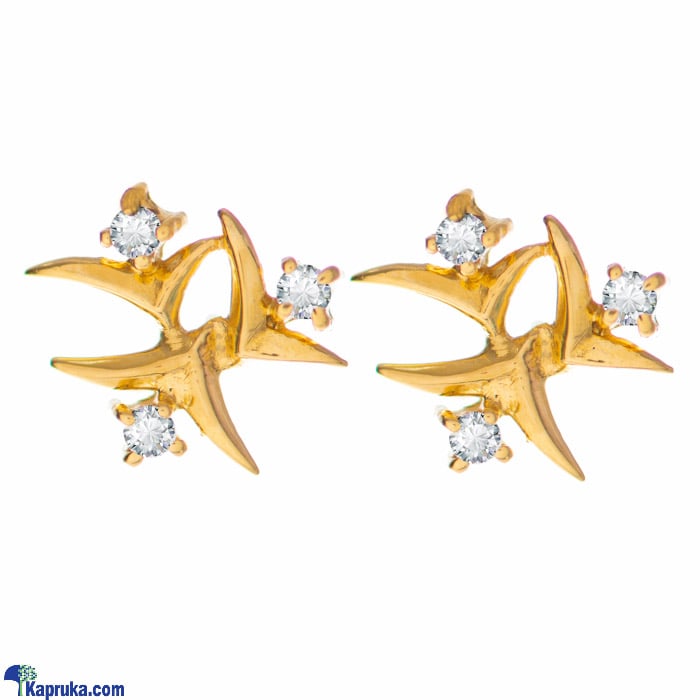 Arthur22 Kt Gold Earring With Zercones Online at Kapruka | Product# jewelleryF0138