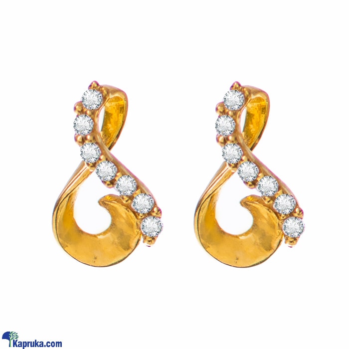Arthur 22 Kt Gold Earring With Zercones Online at Kapruka | Product# jewelleryF0119