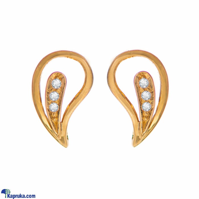 Arthur22 Kt Gold Earring With Zercones Online at Kapruka | Product# jewelleryF0140