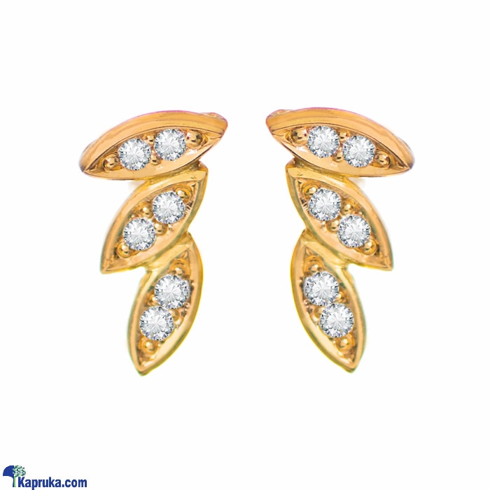 Arthur 22 Kt Gold Earring With Zercones Online at Kapruka | Product# jewelleryF0120