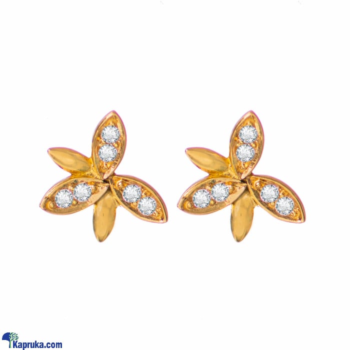 Arthur 22 Kt Gold Earring With Zercones Online at Kapruka | Product# jewelleryF0121