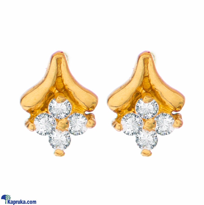 Arthur 22 Kt Gold Earring With Zercones Online at Kapruka | Product# jewelleryF0171