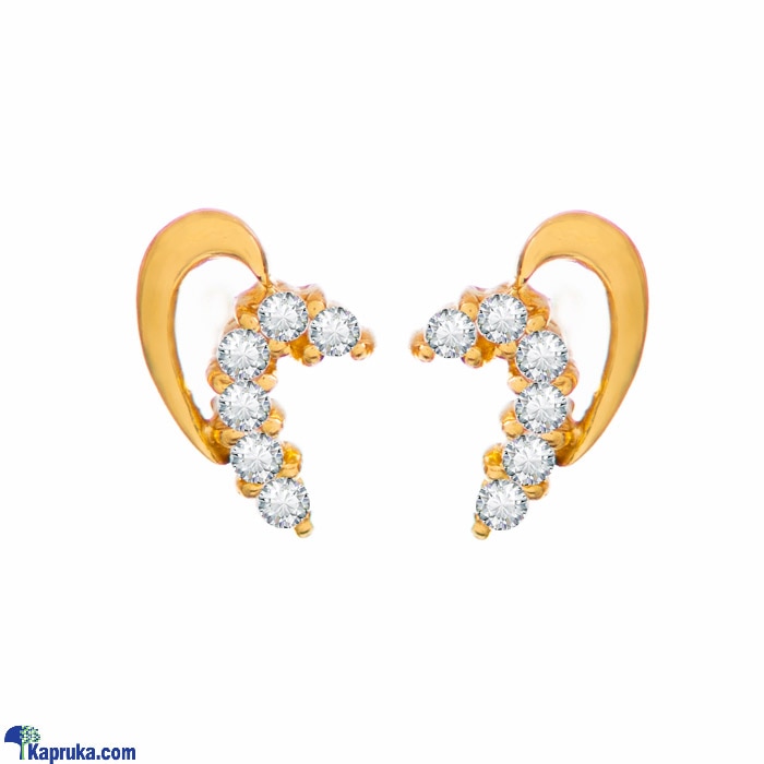 Arthur 22 Kt Gold Earring With Zercones Online at Kapruka | Product# jewelleryF0124