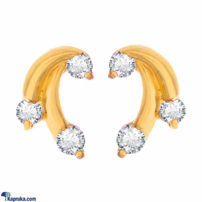 Arthur 22 Kt Gold Earring With Zercones Online at Kapruka | Product# jewelleryF0125