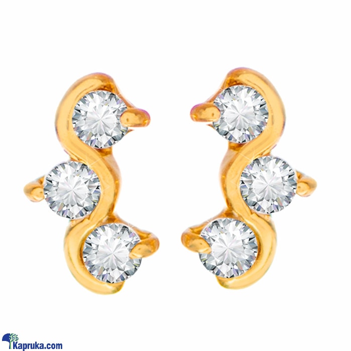 Arthur 22 Kt Gold Earring With Zercones Online at Kapruka | Product# jewelleryF0175
