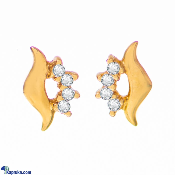 Arthur 22 Kt Gold Earring With Zercones Online at Kapruka | Product# jewelleryF0126