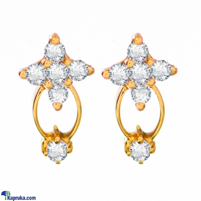Arthur 22 Kt Gold Earring With Zercones Online at Kapruka | Product# jewelleryF0127