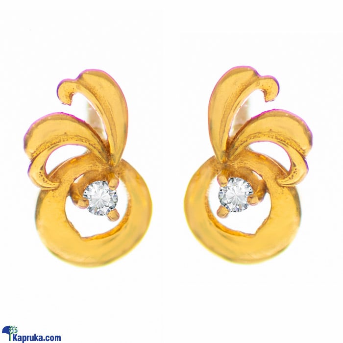 Arthur 22 Kt Gold Earring With Zercones Online at Kapruka | Product# jewelleryF0179