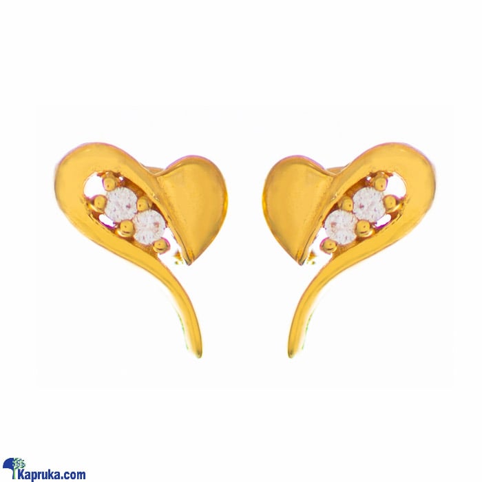 Arthur 22 Kt Gold Earring With Zercones Online at Kapruka | Product# jewelleryF0131