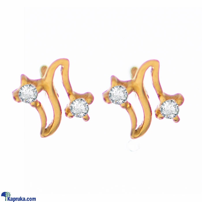 Arthur 22 Kt Gold Earring With Zercones Online at Kapruka | Product# jewelleryF0191