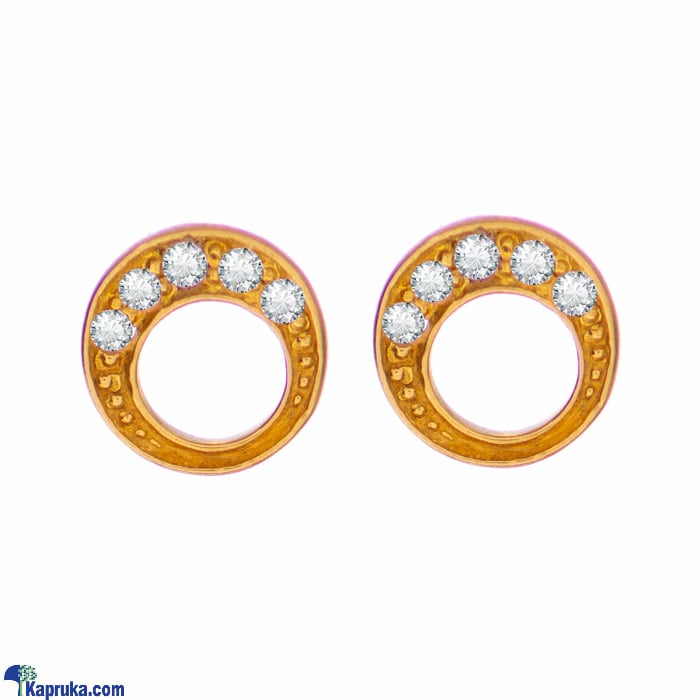 Arthur 22 Kt Gold Earring With Zercones Online at Kapruka | Product# jewelleryF0195