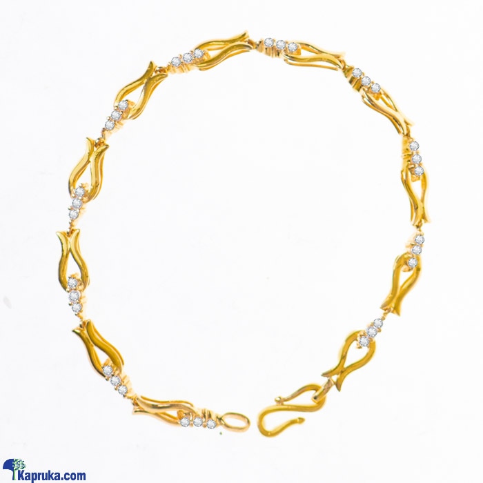 Arthur 22 Kt Gold Bracelet With Zercones Online at Kapruka | Product# jewelleryF0200
