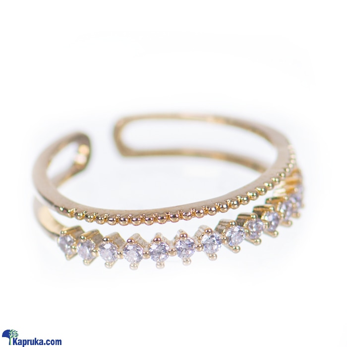 Stone And String Cubic Zirconia Adjustable Ring Online at Kapruka | Product# stoneNS0383