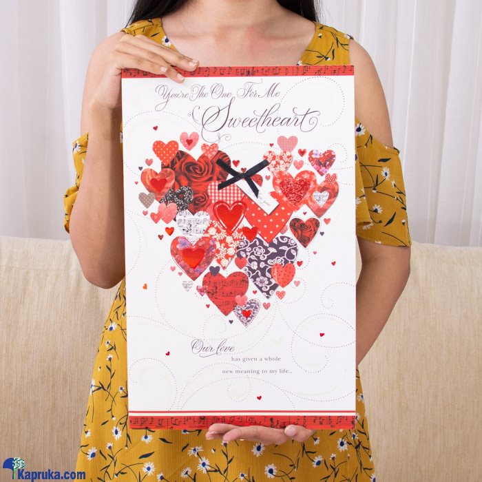 'you're The One For Me Sweetheart' Largegreeting Card Online at Kapruka | Product# greeting00Z397