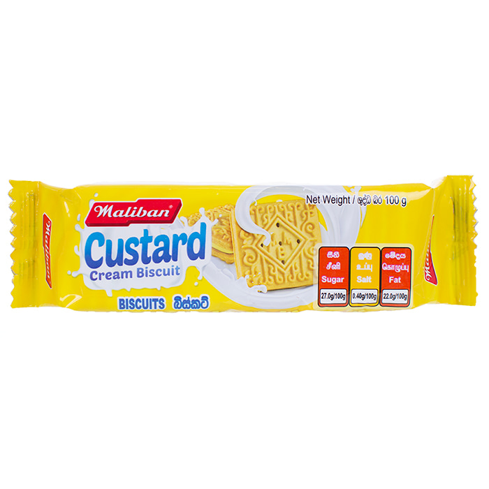 Maliban Custard Cream Biscuit - 100g Online at Kapruka | Product# grocery002299