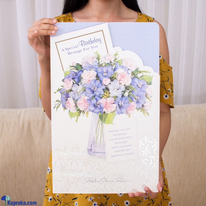 'A Special Birthday Message For You', Large Blue Birthday Greeting Card Online at Kapruka | Product# greeting00Z406