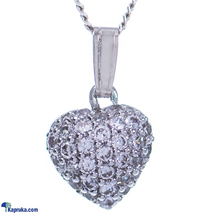Stone 'N' String Cubic Zirconia Silver Heart Online at Kapruka | Product# stoneNS0389