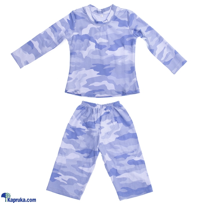 Blue Waves Long Sleeve Kids Pijama Set Online at Kapruka | Product# clothing04082