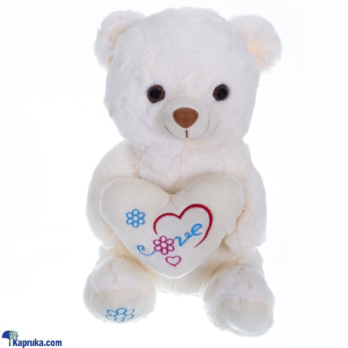 Soft cutie Bear with Heart - `Love` Bear - (11 Inches) Brown Online at Kapruka | Product# softtoy00849_TC2