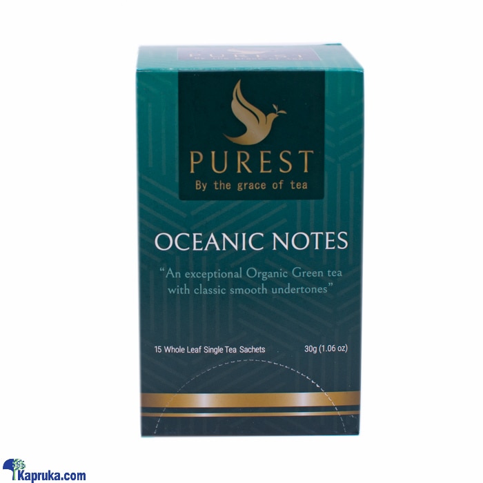 Purest oceanic- notes 2g x 15 organic green tea sachets (30g / 1.06oz) Online at Kapruka | Product# grocery002325
